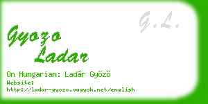 gyozo ladar business card